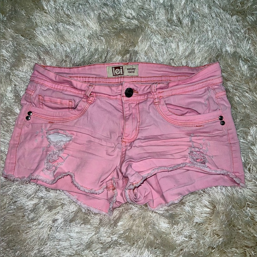 Light Pink Jean Shorts